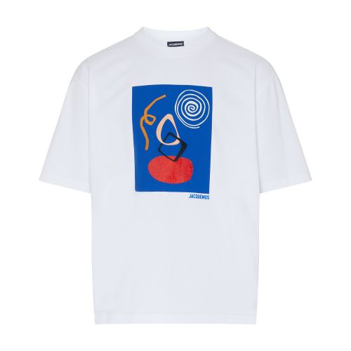Shop Jacquemus The Cuadro T-shirt In Print_arty_picture_white