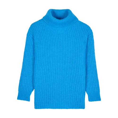 Ba&sh Bero Cowl Neck Sweater In Blue