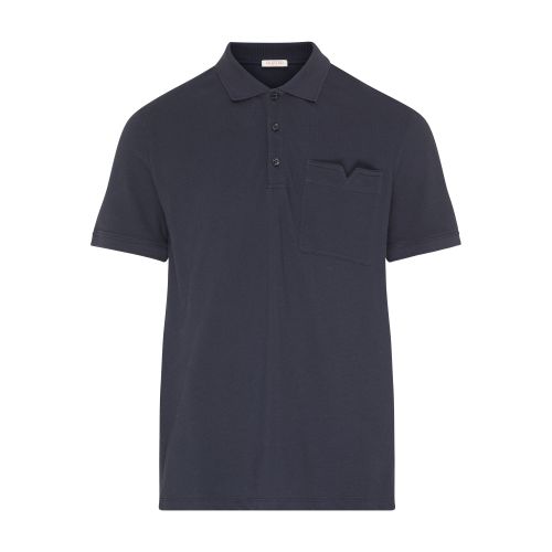 Polo shirt with V detail
