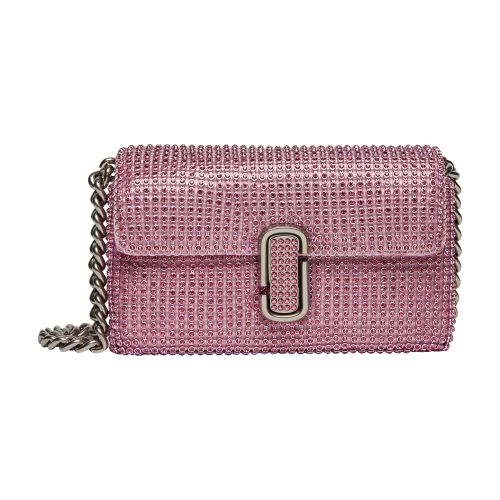 Shop Marc Jacobs The Mini Soft Shoulder Bag In Petal_pink