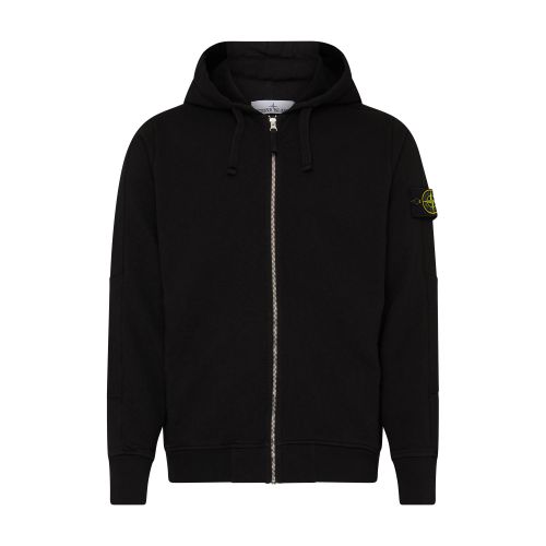 Shop Stone Island Hoodie With Logo Patch In V0029