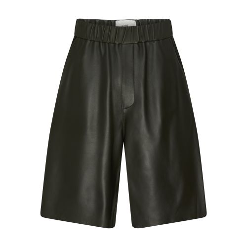 Shop Ami Alexandre Mattiussi Bermuda Shorts In Olive_fonce