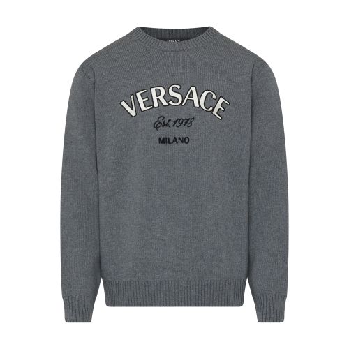 Versace embroidery knit sweater