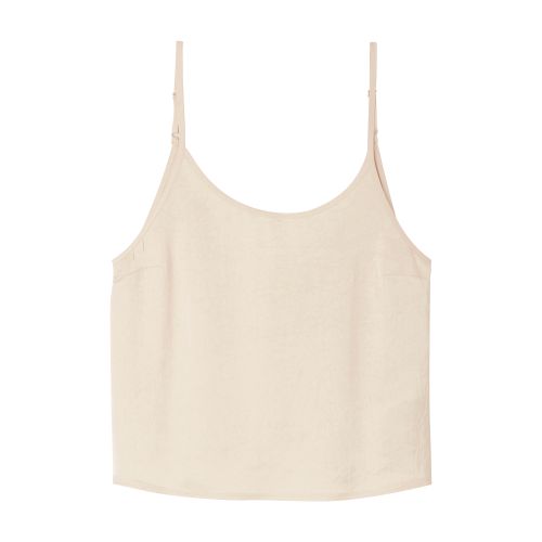 L'Agence Jane Spaghetti-Strap Silk Tank Top