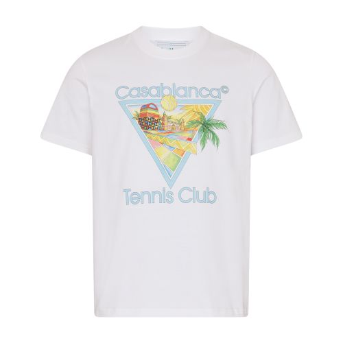 Printed Tennis Club Afro Cubism logo t-shirt