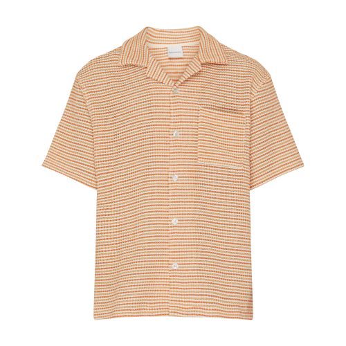 Shop Drôle De Monsieur Tweed Shirt In Orange